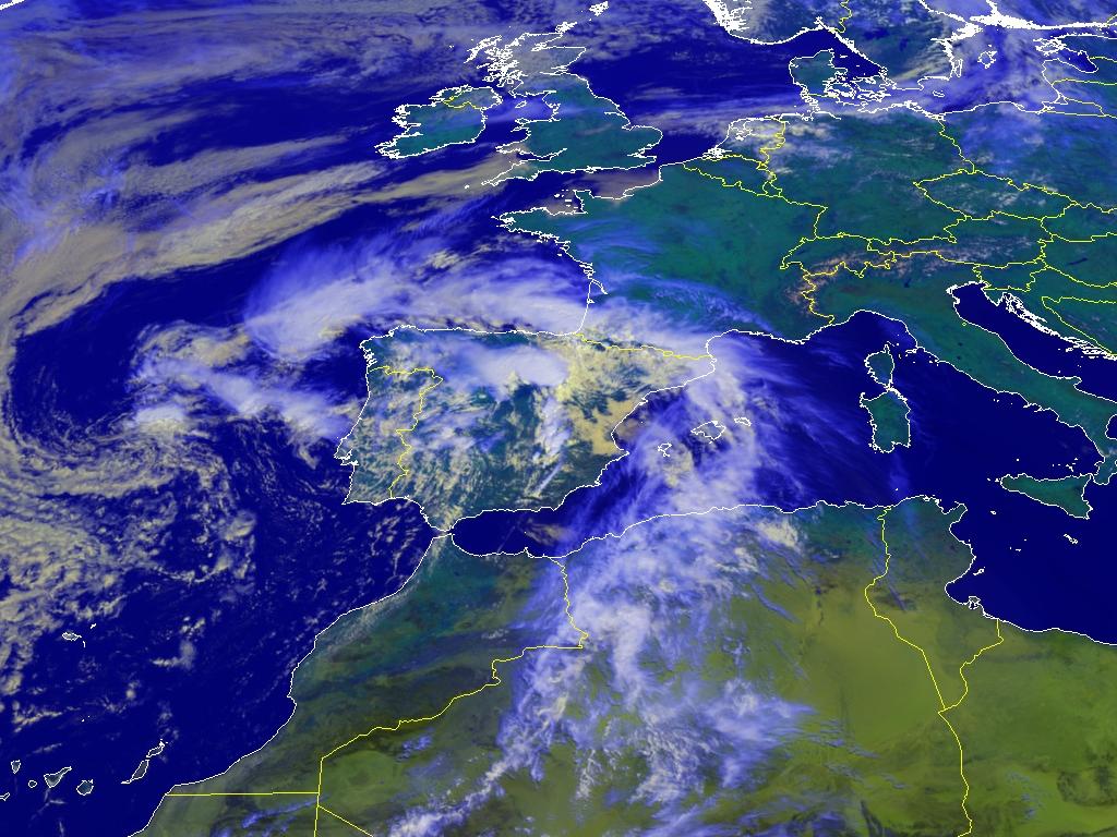 Última imagen Satélite Meteosat Canal Visible